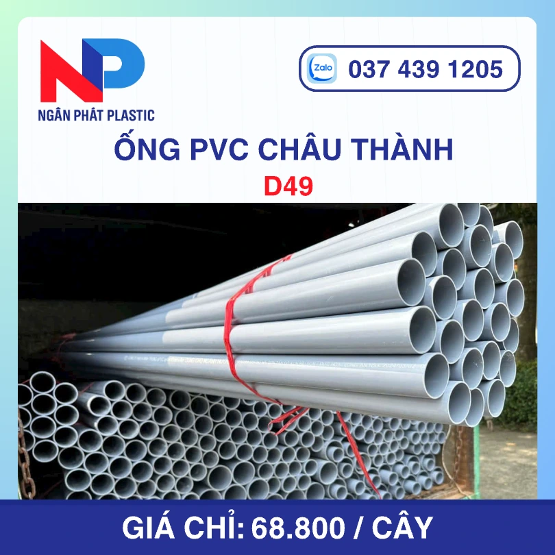 Ống Nhựa uPVC D49 Châu Thành Bơm Cát
